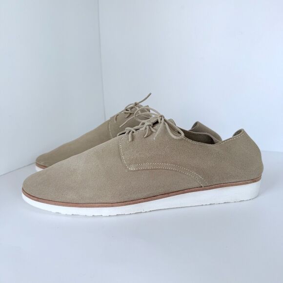 NWOB Nisolo Men\'s Travel Derby Lace-Up Shoes in Stone Beige Suede Size 10.5 main image 10